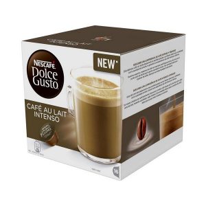 kuva Kahvikapselit laatikossa Nescafé Dolce Gusto 45831 Café Au Lait Intenso (16 uds)