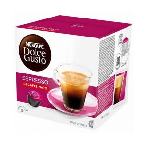 kuva Kahvikapselit laatikossa Nescafé Dolce Gusto 60658 Espresso Decaffeinato (16 uds)