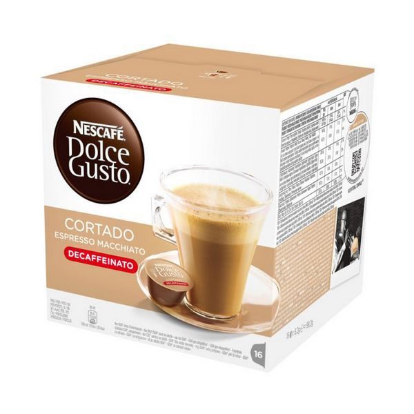 kuva Kahvikapselit laatikossa Nescafé Dolce Gusto 94314 Espresso Macchiato Decaffeinato (16 uds)