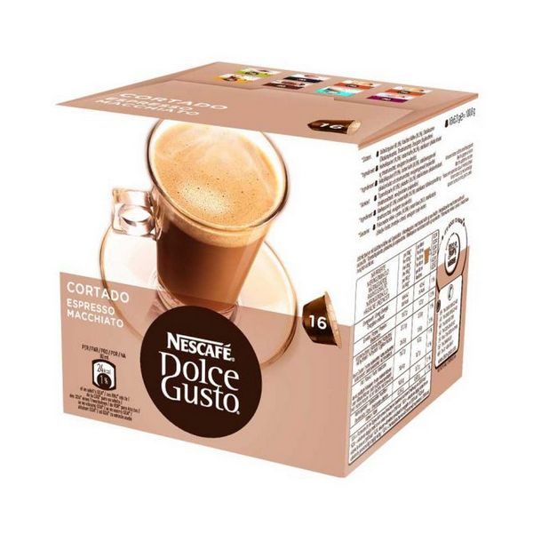 kuva Kahvikapselit laatikossa Nescafé Dolce Gusto 96350 Espresso Macchiato (16 uds)