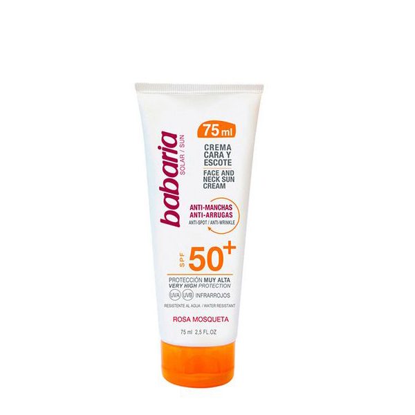 kuva Maksaläiskiä ehkäisevä aurinkoemulsio Cara & Escote Babaria SPF 50+ (75 ml)